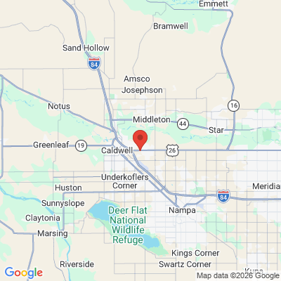 Map to  office in Caldwell, ID