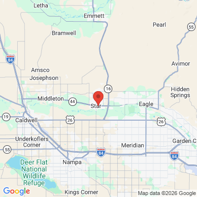 Map to  office in Star, ID