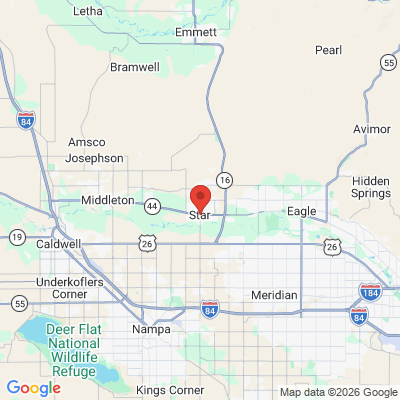Map to  office in Star, ID