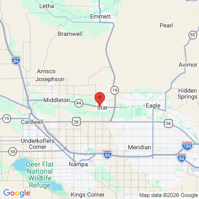 Map to  office in Star, ID