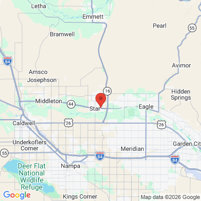 Map to  office in Star, ID