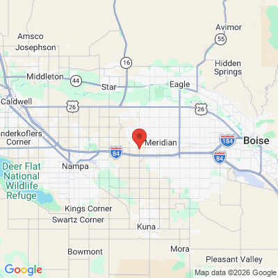 Map to  office in Meridian, ID