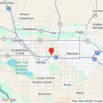 Map to  office in Nampa, ID