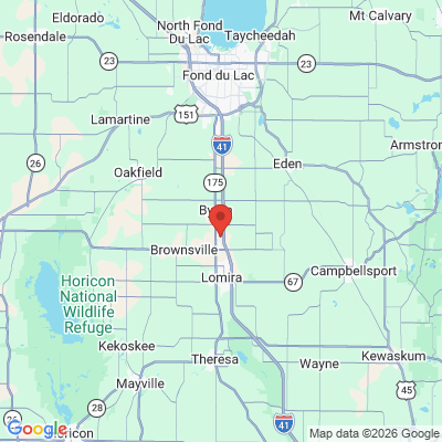 Map to  office in Lomira, WI