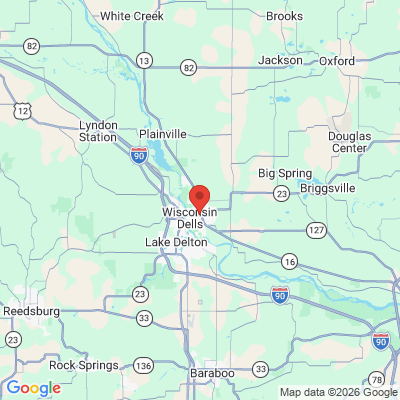 Map to  office in Wisconsin Dells, WI