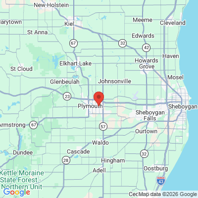 Map to  office in Plymouth, WI