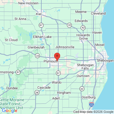 Map to  office in Plymouth, WI