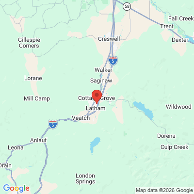 Map to  office in Cottage Grove, OR