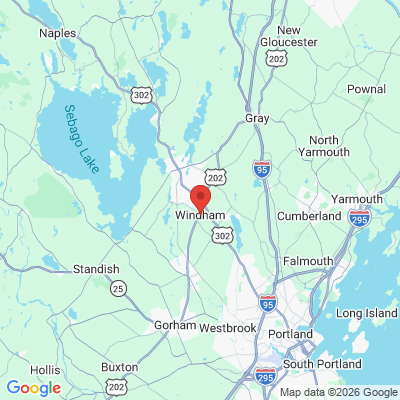 Map to  office in Windham, ME