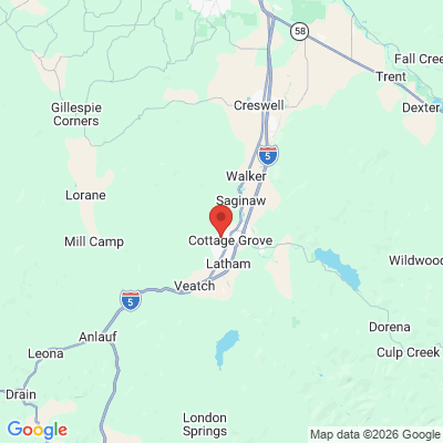 Map to  office in Cottage Grove, OR