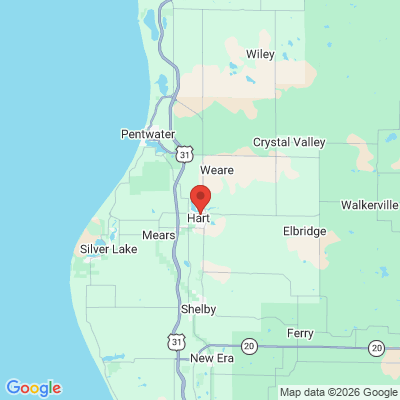 Map to  office in Hart, MI