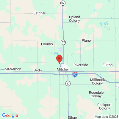 Map to  office in Mitchell, SD