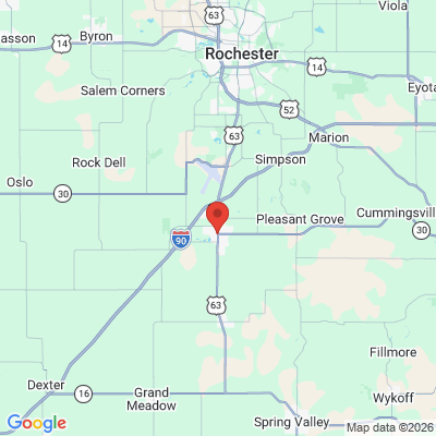 Map to  office in Stewartville, MN