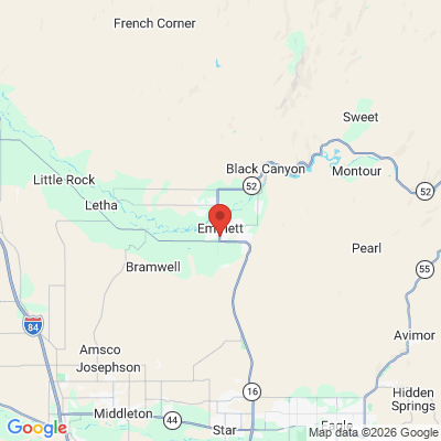 Map to  office in Emmett, ID