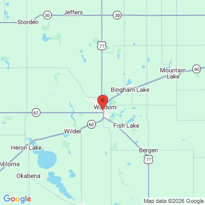Map to  office in Windom, MN