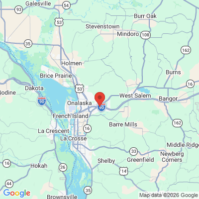 Map to  office in Onalaska, WI
