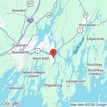 Map to Bath Family Dental office in Bath, ME