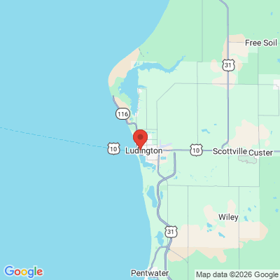 Map to  office in Ludington, MI