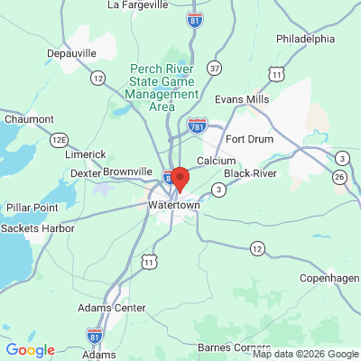 Map to  office in Watertown, NY