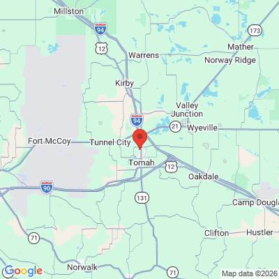 Map to  office in Tomah, WI