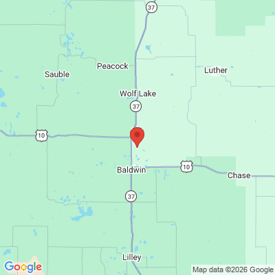 Map to  office in Baldwin, MI
