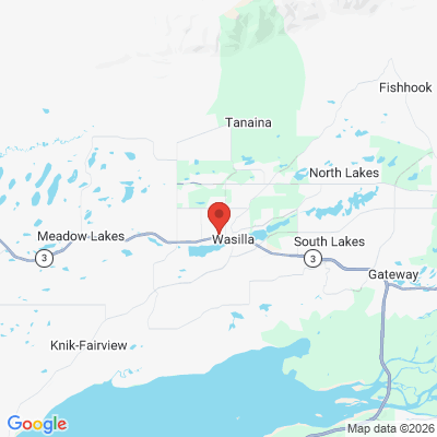 Map to Wasilla Dental Center office in Wasilla, AK