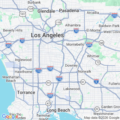 Map for Cudahy, CA
