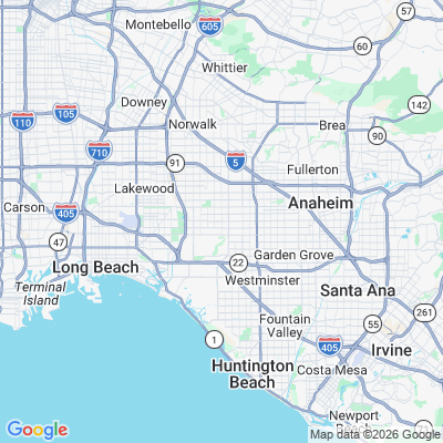 Map for Cypress, CA