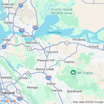 Map for Concord, CA