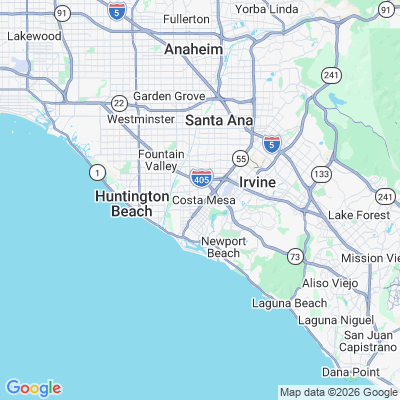 Map for Costa Mesa, CA