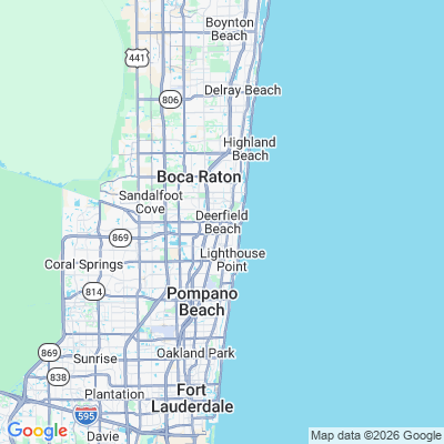 Map for Deerfield Beach, FL