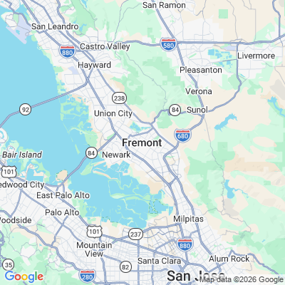 Map for Fremont, CA