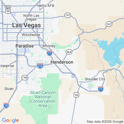 Map for Henderson, NV