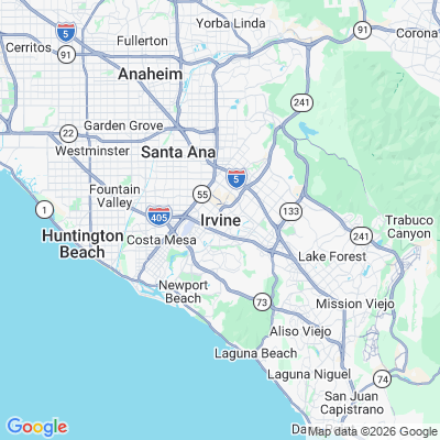Map for Irvine, CA