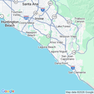 Map for Laguna Beach, CA