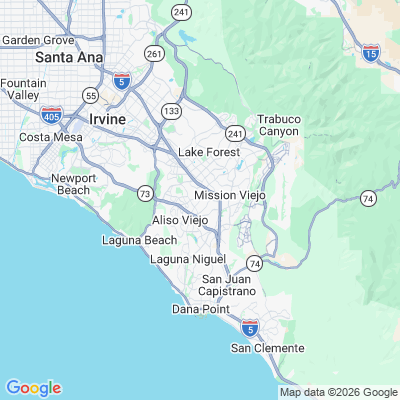 Map for Laguna Hills, CA