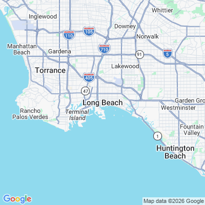 Map for Long Beach, CA