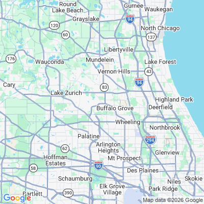 Map for Long Grove, IL