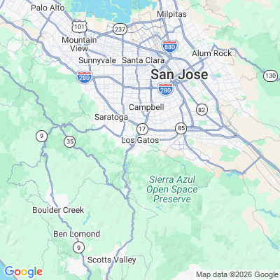 Map for Los Gatos, CA