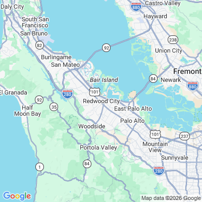 Map for Redwood City, CA