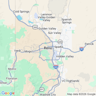 Map for Reno, NV