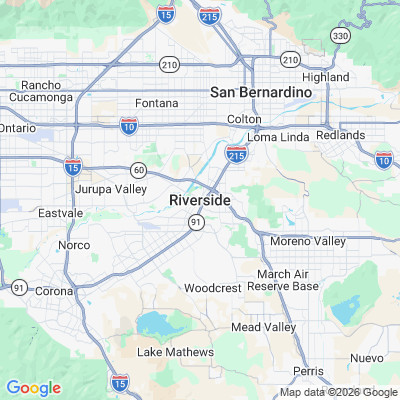 Map for Riverside, CA