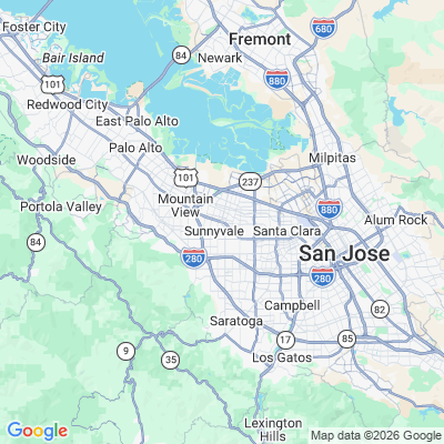 Map for Sunnyvale, CA