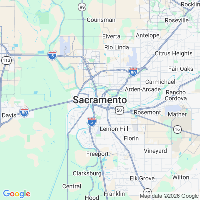 Map for Sacramento, CA