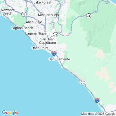 Map for San Clemente, CA