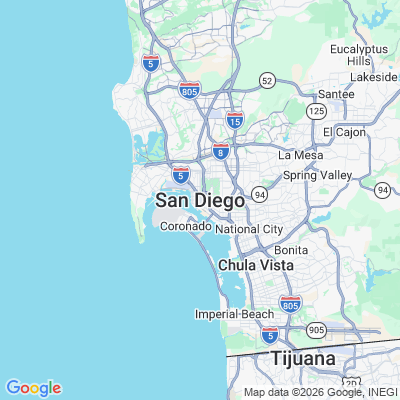 Map for San Diego, CA