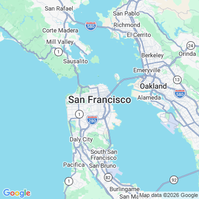 Map for San Francisco, CA