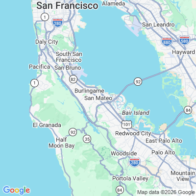 Map for San Mateo, CA