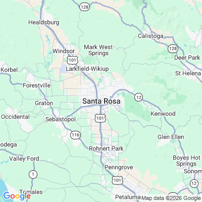 Map for Santa Rosa, CA