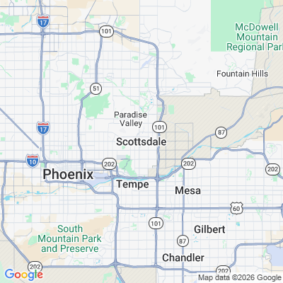 Map for Scottsdale, AZ
